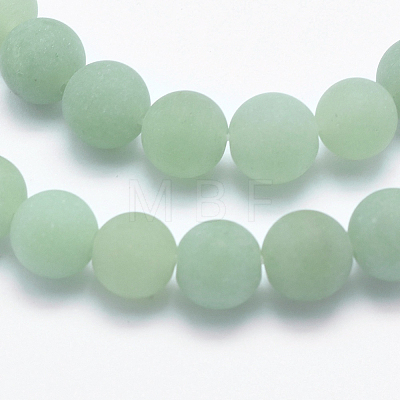 Natural Green Aventurine Beads Strands X-G-G748-08-8mm-1