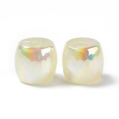 Opaque Acrylic Beads OACR-C009-01B-1