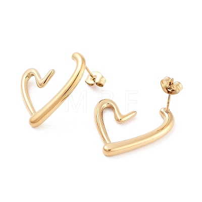 316 Surgical Stainless Steel Stud Earrings for Women STAS-M062-02G-E-1