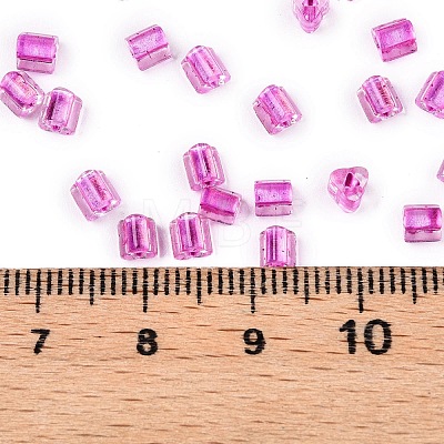 6/0 Transparent Inside Colours Glass Seed Beads SEED-N006-003I-1