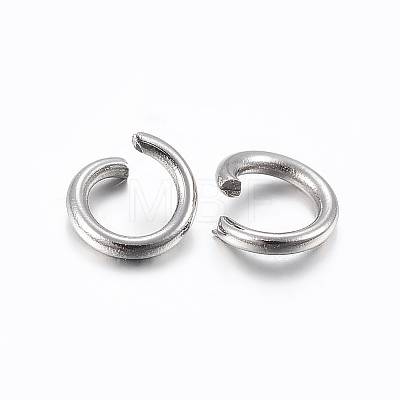 304 Stainless Steel Open Jump Rings X-STAS-H437-7x1mm-1
