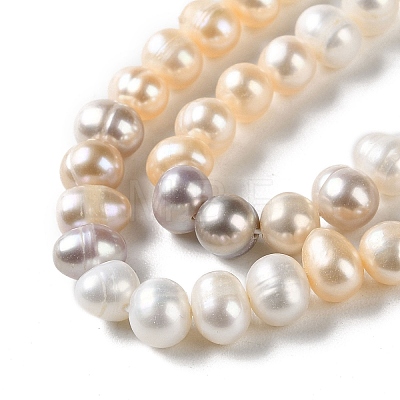 Natural Cultured Freshwater Pearl Beads Strands PEAR-E018-85-1