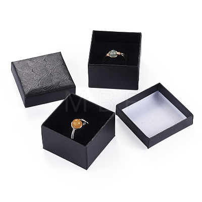 Shell Textured Paper Jewelry Ring Storage Gift Boxes CON-TAC0014-15E-1