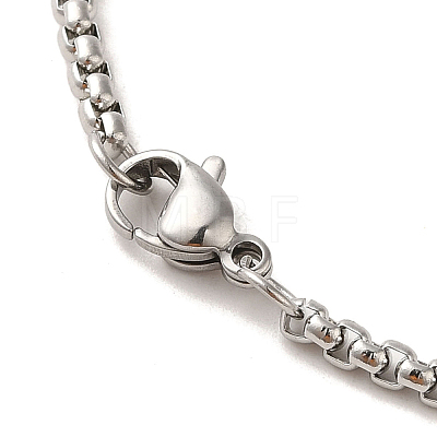 304 Stainless Steel Enamel Pendant Necklaces NJEW-P293-09G-1