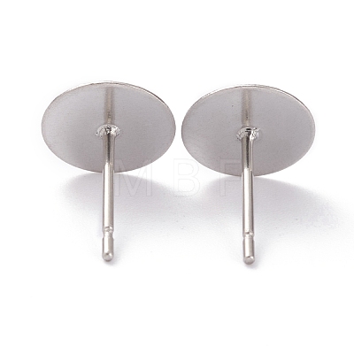 Non-Tarnish 304 Stainless Steel Stud Earring Findings STAS-J031-02-1