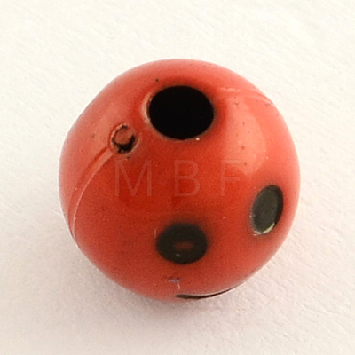 Opaque Acrylic Beads SACR-Q100-M030-1