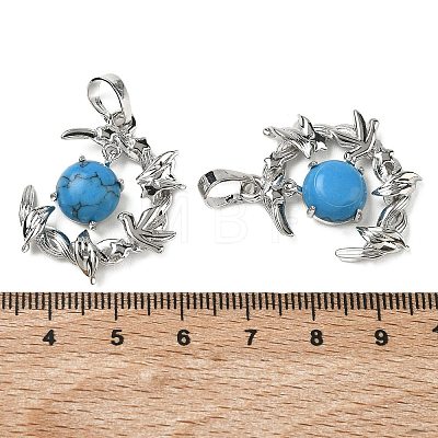 Natural & Synthetic Mixed Stone Pendants G-B194-01P-1