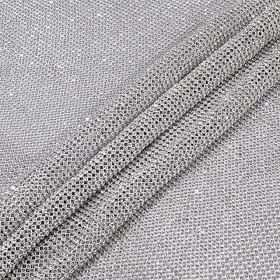 Aluminum Rhinestone Mesh Beaded Trim DIY-WH0750-412A-1