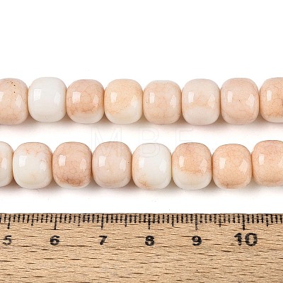 Ombre Effect Dyed Glass Beads Strands GLAA-N067-01A-16-1