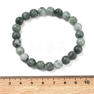Natural Jade Round Beaded Stretch Bracelets GG-CBA12F1-02A-03-1