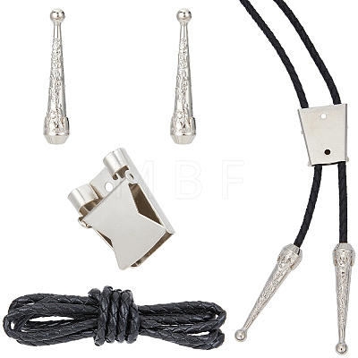 DIY Flower Bolo Tie Making Kit DIY-GF0014-25A-1