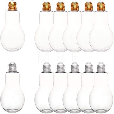 Creative Plastic Light Bulb Shaped Bottle AJEW-NB0001-72-1