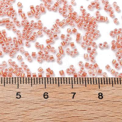 Transparent Inside Colours Glass Seed Beads SEED-H003-04G-1