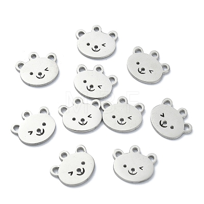 304 Stainless Steel Charms STAS-CJC0008-10P-03-1