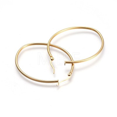 201 Stainless Steel Hoop Earrings EJEW-A052-15C-G-1