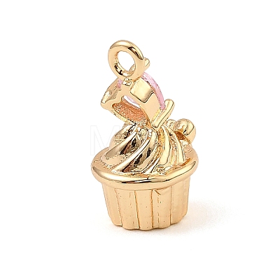 Brass Micro Pave Cubic Zirconia Pendants KK-C155-16G-05-1