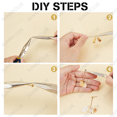 DIY Pedal Drop Earring Making Kits DIY-SC0019-76-1