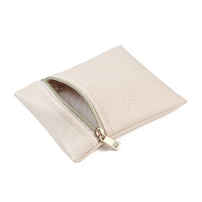 Imitation Leather Jewelry Storage Zipper Bags ABAG-G016-01C-02-1