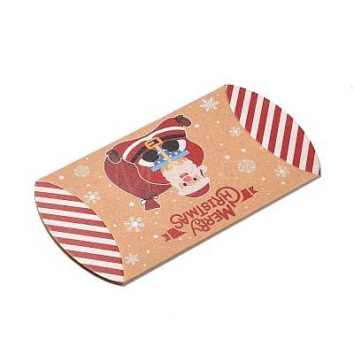 Christmas Theme Cardboard Candy Pillow Boxes CON-G017-02A-1