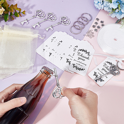 DIY Heart with Word Love Beer Bottle Opener Keychain Making Kit DIY-CA0004-99-1