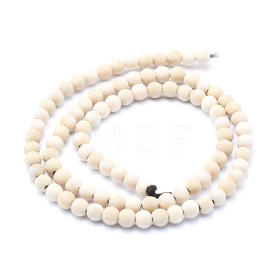 Natural Wood  Beads Strands X-WOOD-P011-07-4mm-1