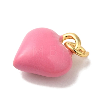 Brass Enamel Charms KK-U027-13-03G-1