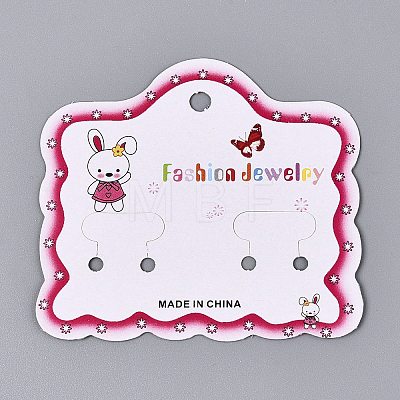Cardboard Paper Jewelry Display Cards for Hair Ties Storage CDIS-N004-12-1