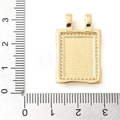 Brass Micro Pave Cubic Zirconia Pendants KK-U053-20G-05-1