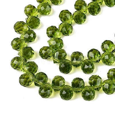 Transparent Glass Beads Strands GLAA-Q116-01A-B11-1