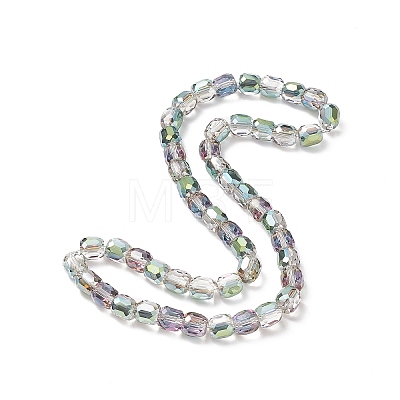 Electroplate Opaque Glass Beads GLAA-F108-10A-14-1
