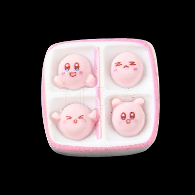 Oapque Resin Cute Face Decoden Cabochons RESI-R436-06D-1