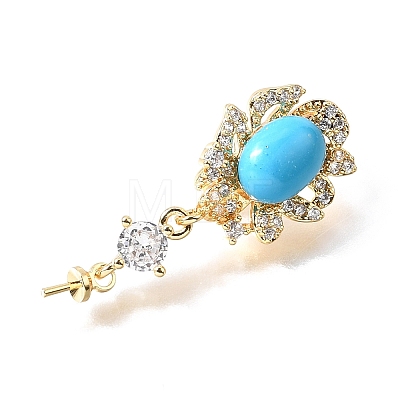 Synthetic Turquoise Pendants KK-N289-03G-1