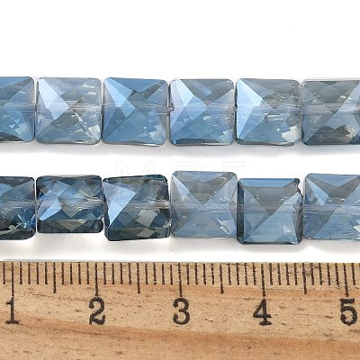 Electroplate Glass Beads Strands EGLA-L045-B-FR02-1