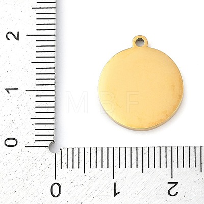 304 Stainless Steel Pendants STAS-F315-09G-02-1