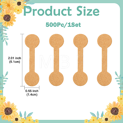 500Pcs Folding Blank Paper Jewelry Price Tags CDIS-FS0001-35A-1