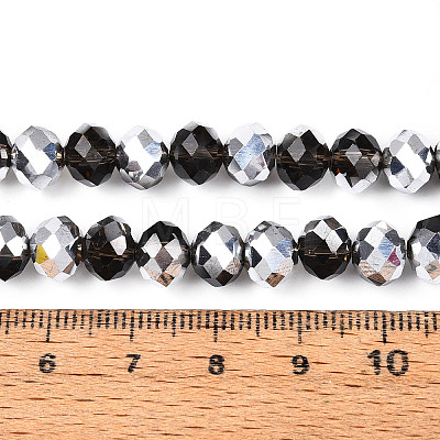Electroplate Glass Beads Strands GR8MMY-01S-1