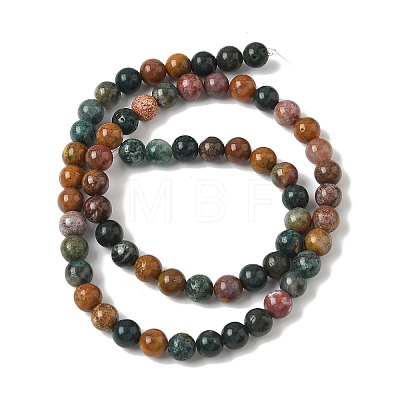 Natural Ocean Jasper Beads Strands G-F668-26-6mm-1