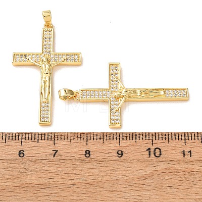 Easter Brass Micro Pave Clear Cubic Zirconia Pendants CU-CBA9AB3-28G-1
