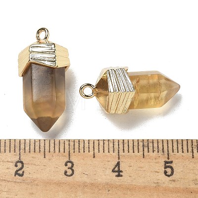 Natural Fluorite Faceted Pendants G-G181-03G-07-1