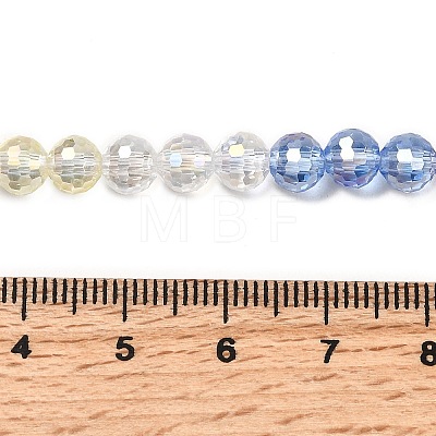 Electroplate Glass Beads Strands EGLA-D300-06-6mm-04-1