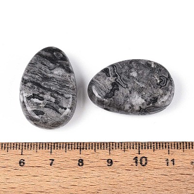 Natural Map Stone Pendants G-N349-08C-1