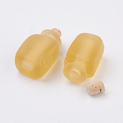 Handmade Lampwork Perfume Bottle Pendants LAMP-P044-O-1