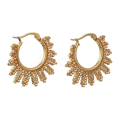 304 Stainless Steel Hoop Earrings EJEW-MZ00753-1