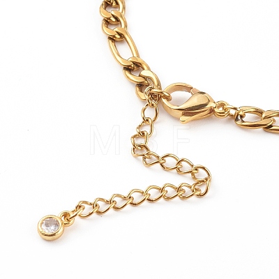 304 Stainless Steel Charm Anklets & Chain Anklets Sets AJEW-AN00426-1