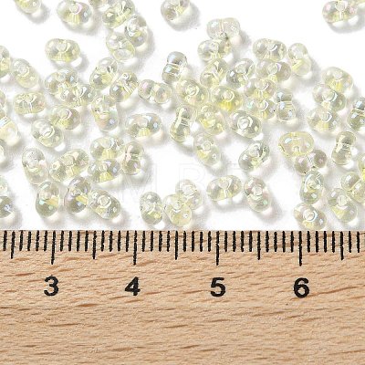 AB Color Plated Glass Seed Beads SEED-L011-06B-05-1