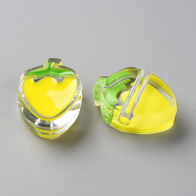 Transparent Enamel Acrylic Beads X1-TACR-S155-003H-1