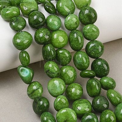 Dyed Natural White Jade Beads Strands GG-CBACF26-B01-07-1