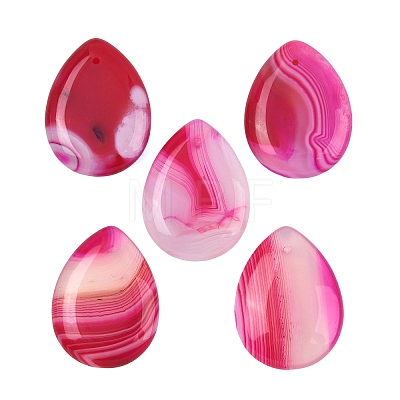 Natural Banded Agate Pendants GG-K002-02-1