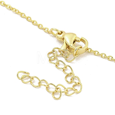 Brass Pendant Necklaces NJEW-Z032-02G-1