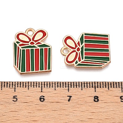 Christmas Theme Alloy Enamel Pendants ENAM-T020-33C-1